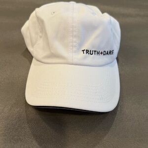 Truth + Dare Cadillac White Baseball Cap.
